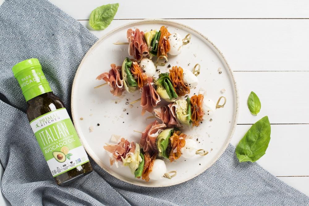 Italian Antipasto Skewers courtesy of Primal Kitchen