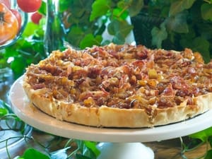 Carmelized Onion-Bacon Tart