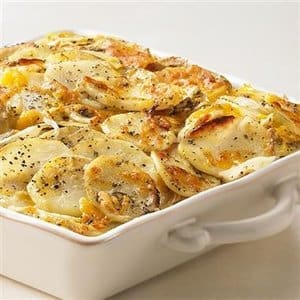 Sage and Cheddar Potato Gratin