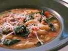 White Bean, Bacon and Spinach Soup