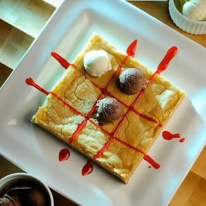 Tic Tac Toe Ice Cream and Cookie Treat