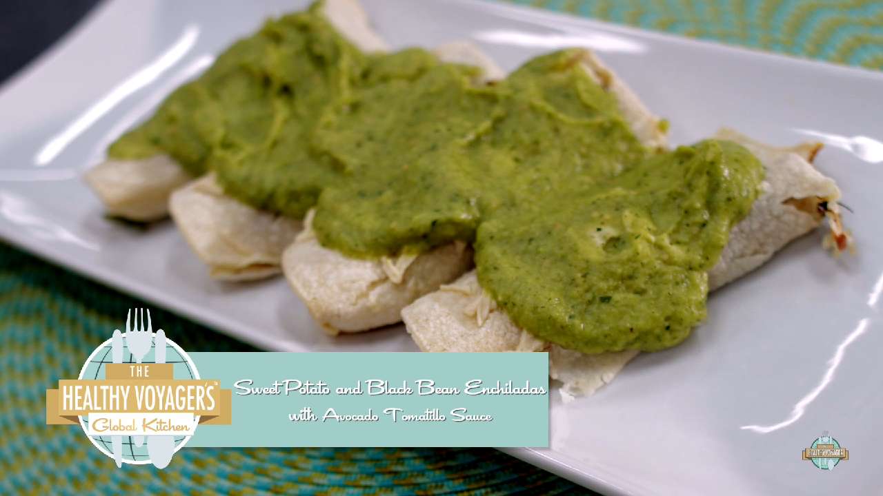 Sweet Potato Vegan Enchiladas