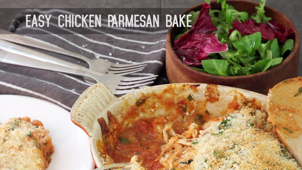 Easy Chicken Parmesan Bake