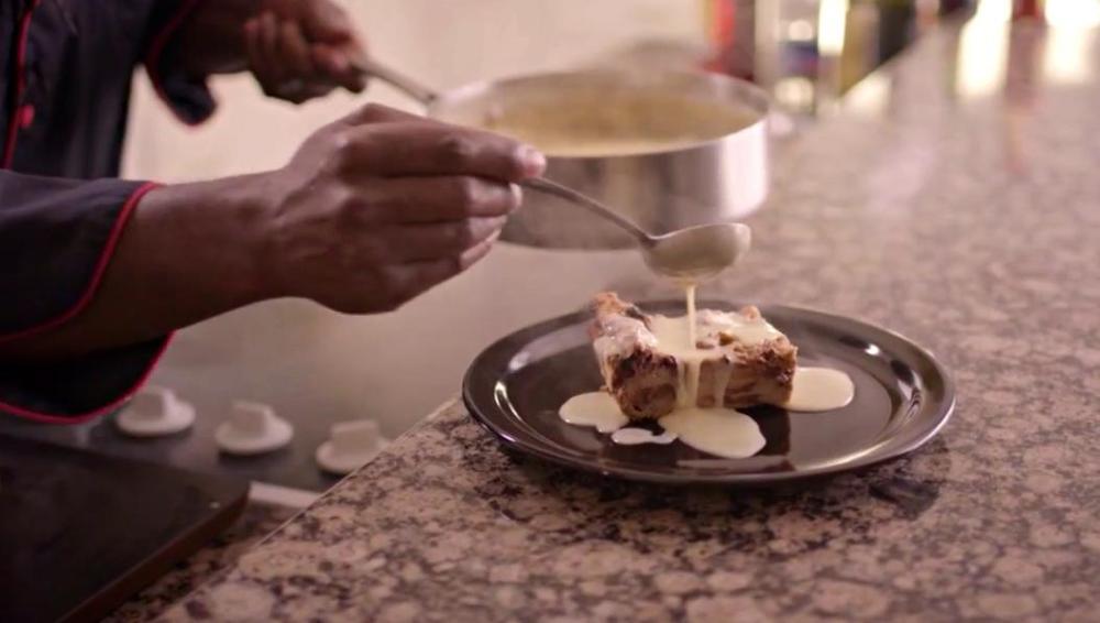 Chocolate Bread Pudding with Irish Whiskey Butterscotch Cream Sauce