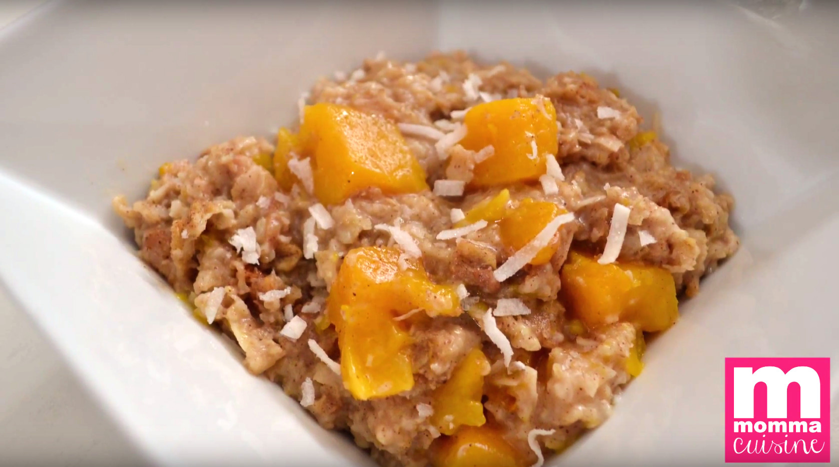 Mango Coconut Baked Oatmeal