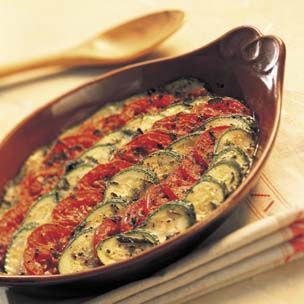 Baked Tomatoes and Zucchini