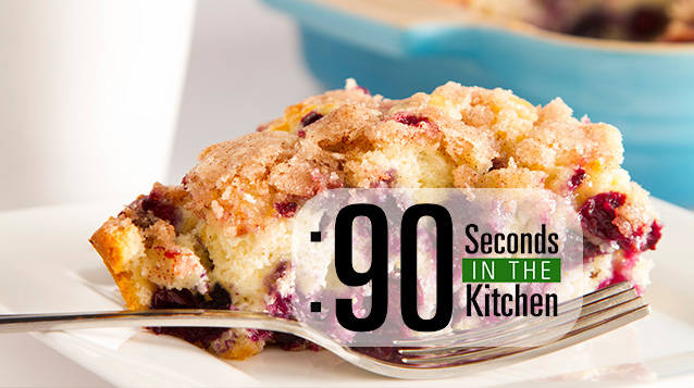 90 Second Blueberry Buckle