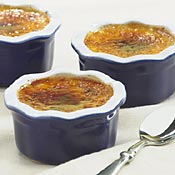 Calvados Creme Brulee with Apple Compote