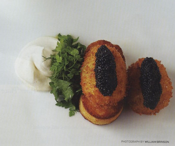 Poached Eggs with Caviar and Creme Fraiche Recipe