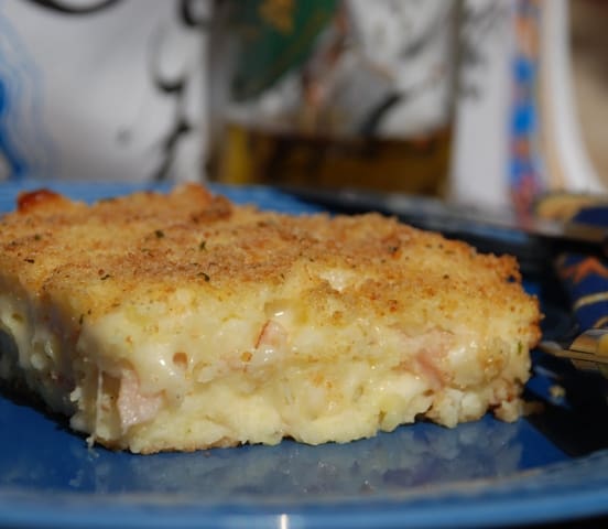 Easy Cheesy Potato & Ham Tart