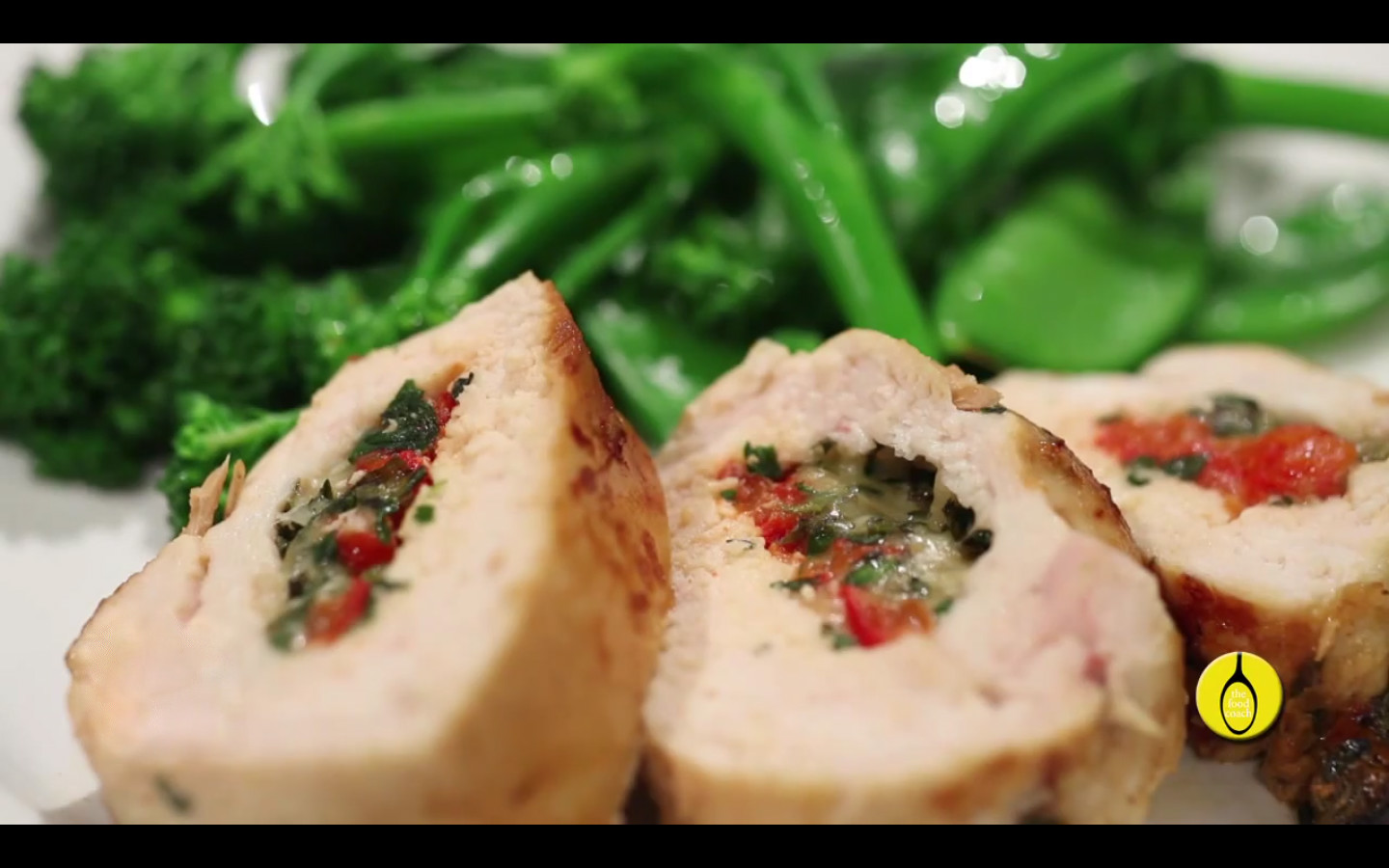 Chicken, Capsicum and Herb Pesto Involtini