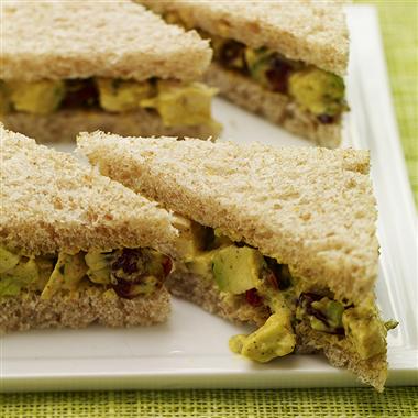 Curried Chicken and Avocado Salad Sandwich Recipe