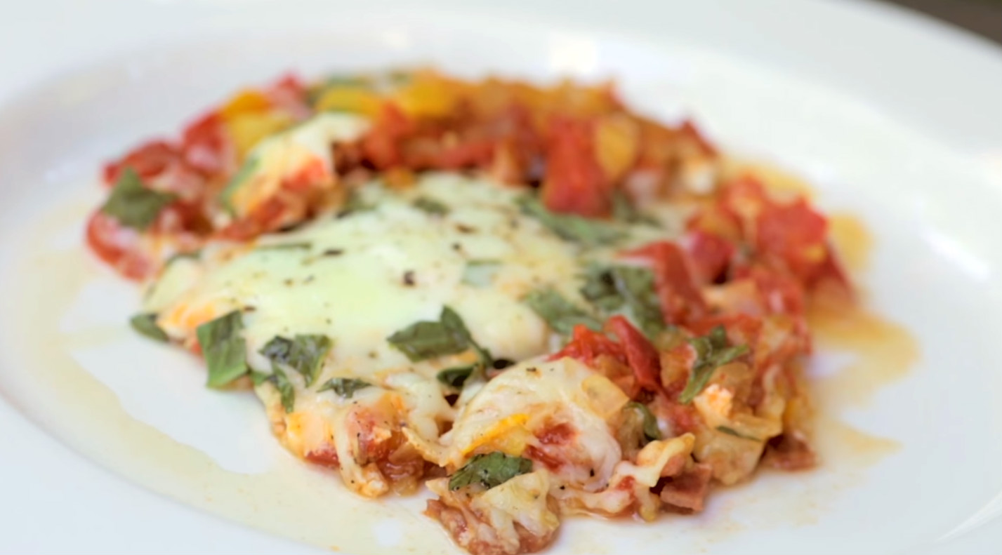 Tuscan Tomato Egg Skillet