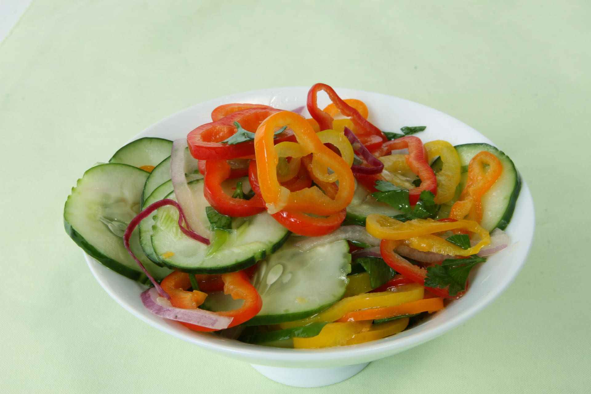 Florida Cucumber and Sweet Pepper Salad