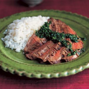 Grilled Flank Steak with Chimichurri Recipe