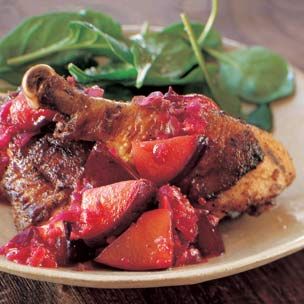 Grilled Chicken with Plum Jalapeno Relish Recipe