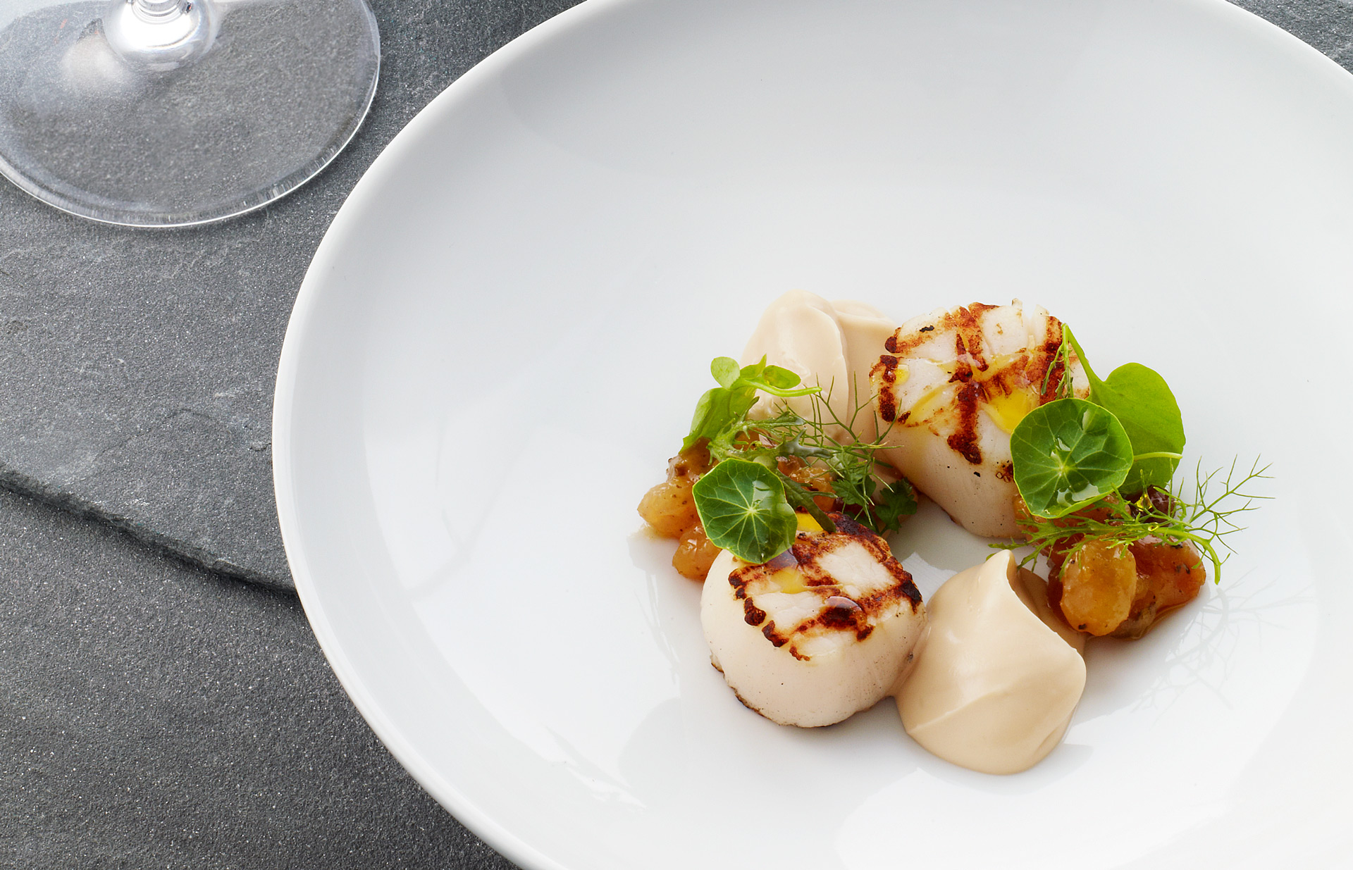 Nobilo Paired Grilled Scallops