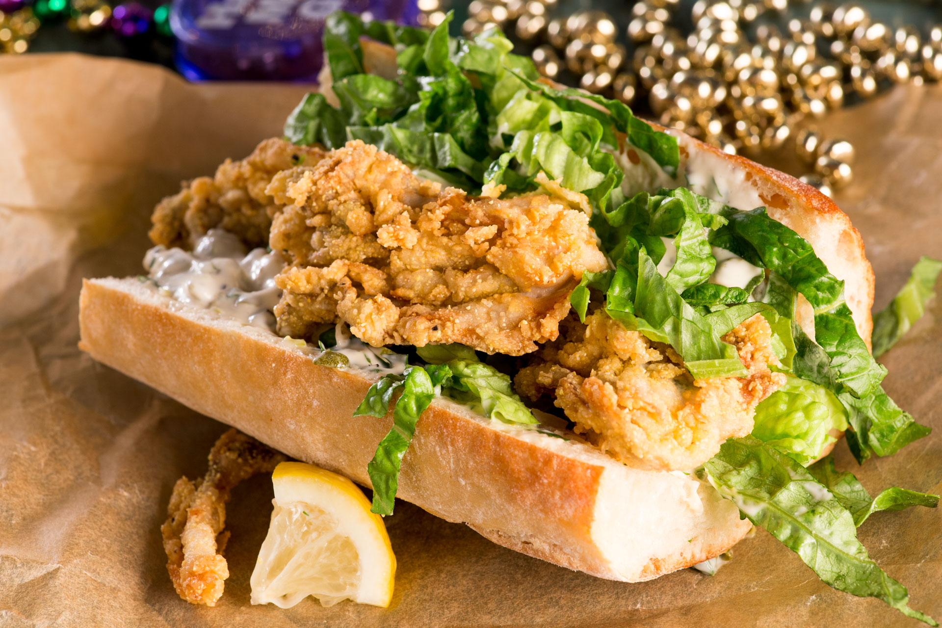 Fried Oyster Po’ Boy with Remoulade Sauce