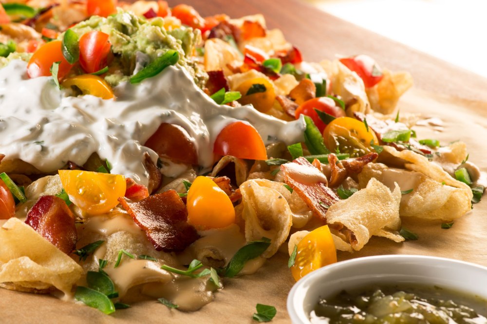 Pub Nachos with Irish Ale Cheddar Sauce