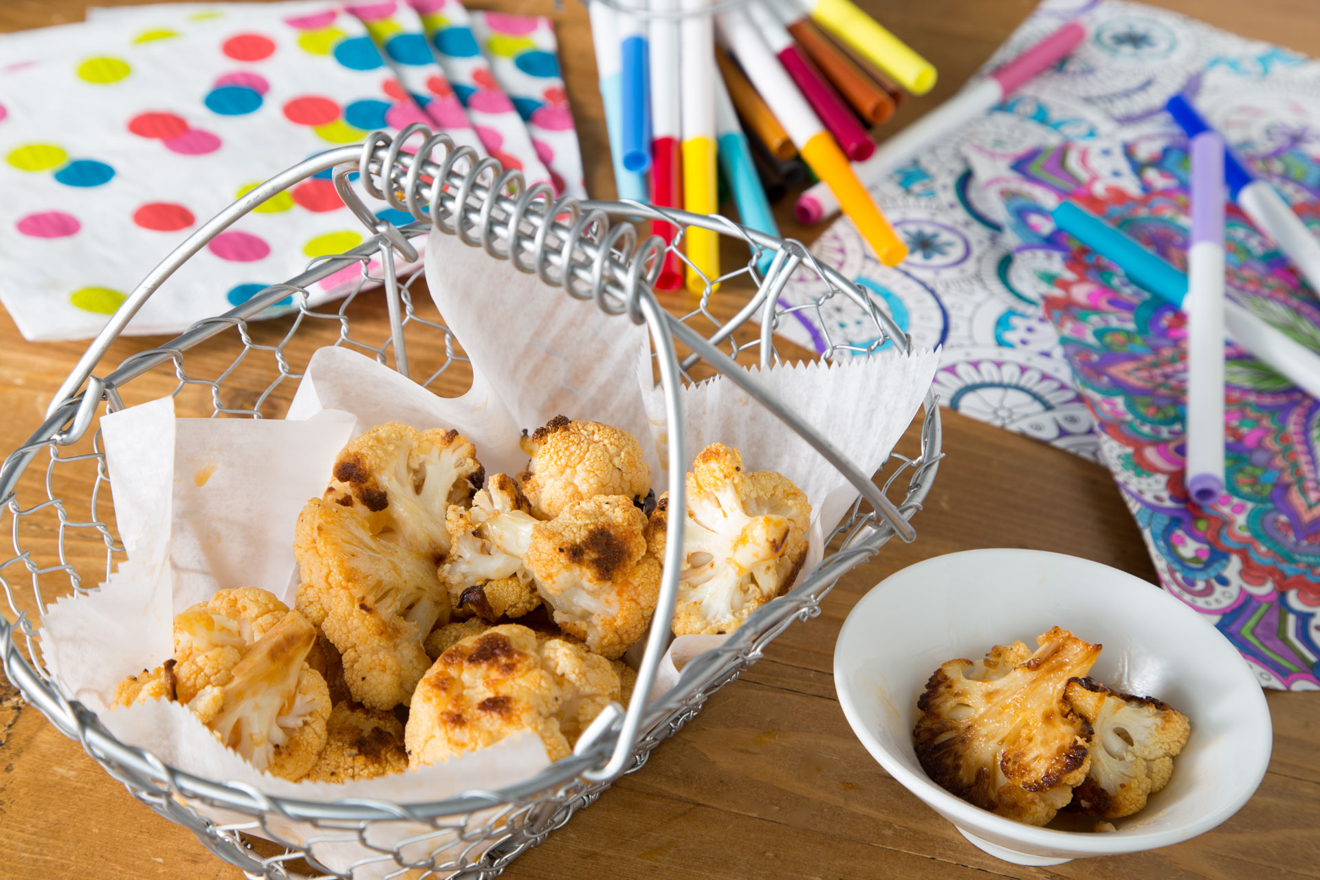 This vegetarian alternative to Buffalo wings is loaded with flavor and the garlic-roasted vegetable paired with a buttery Buffalo sauce rivals the original dish.