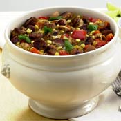 Southwestern Chicken and Sausage Stew with Chile-Cilantro Paste