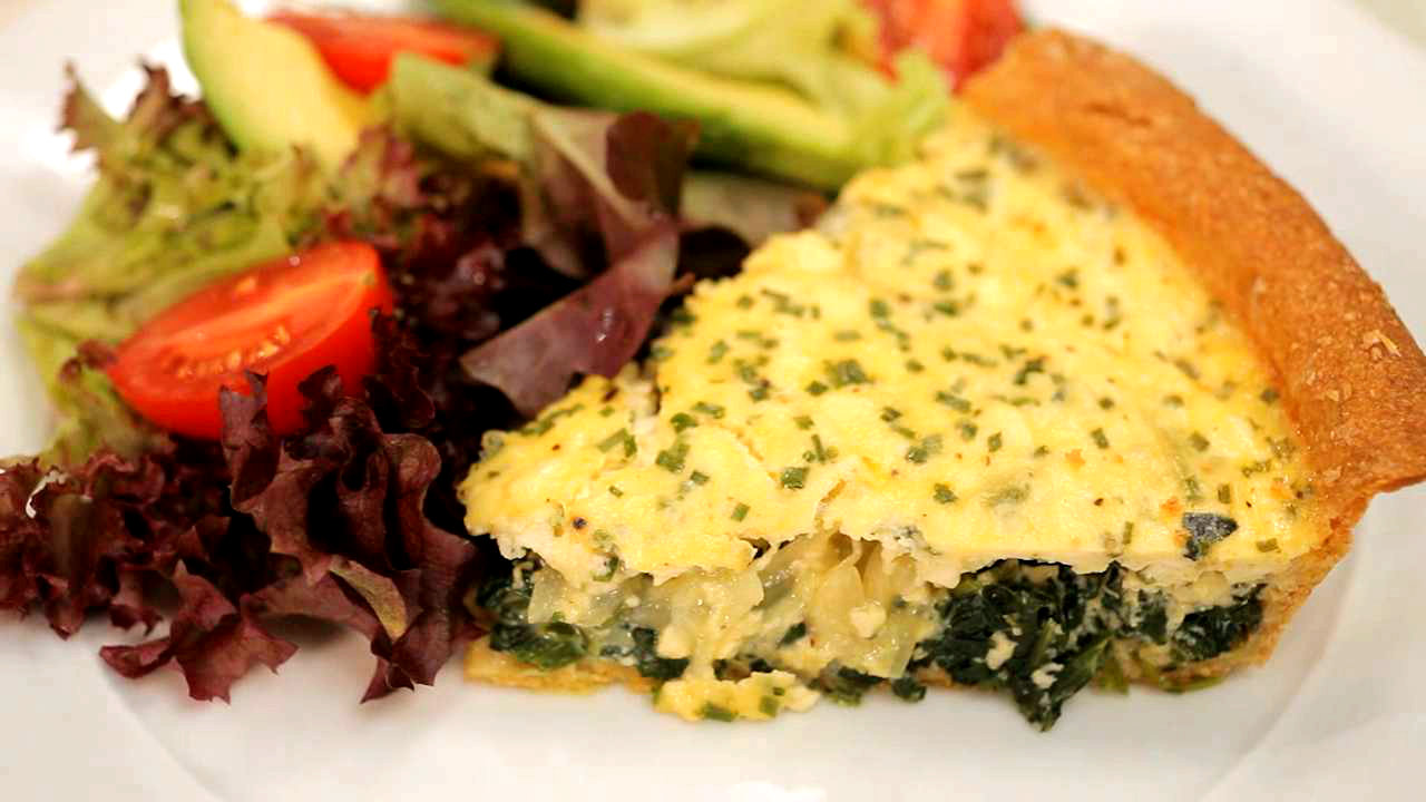 Spinach and Feta Quiche