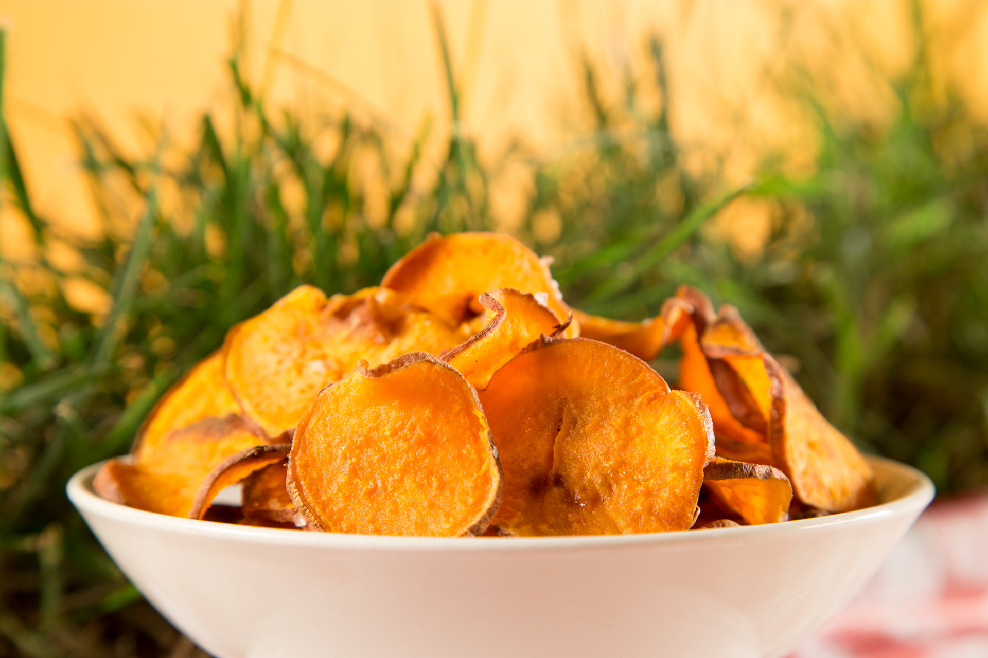 Baked Sweet Potato Chips//Photo by Lance Mellenbruch
