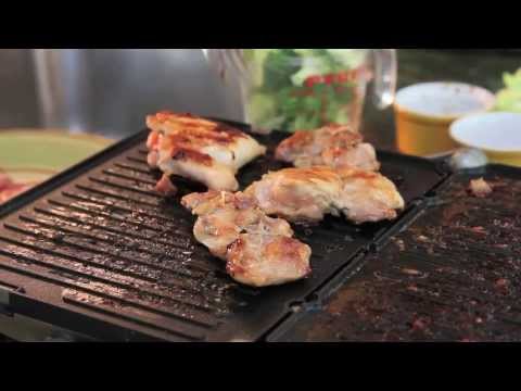 Korean BBQ Chicken and Garlicky Broccoli