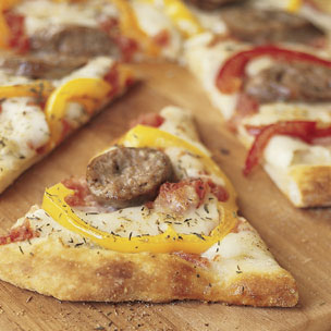 Three Pepper Pizza Recipe