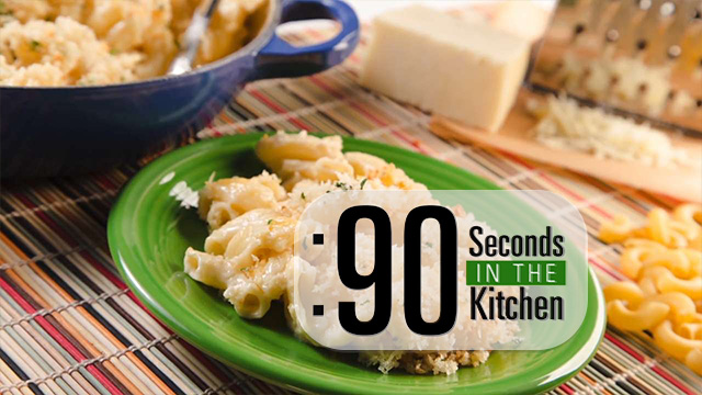 90 Second White Cheddar Mac and Cheese