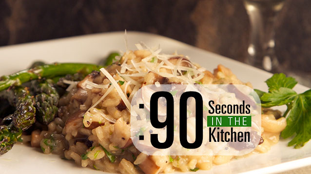 90 Second Wild Mushroom Risotto