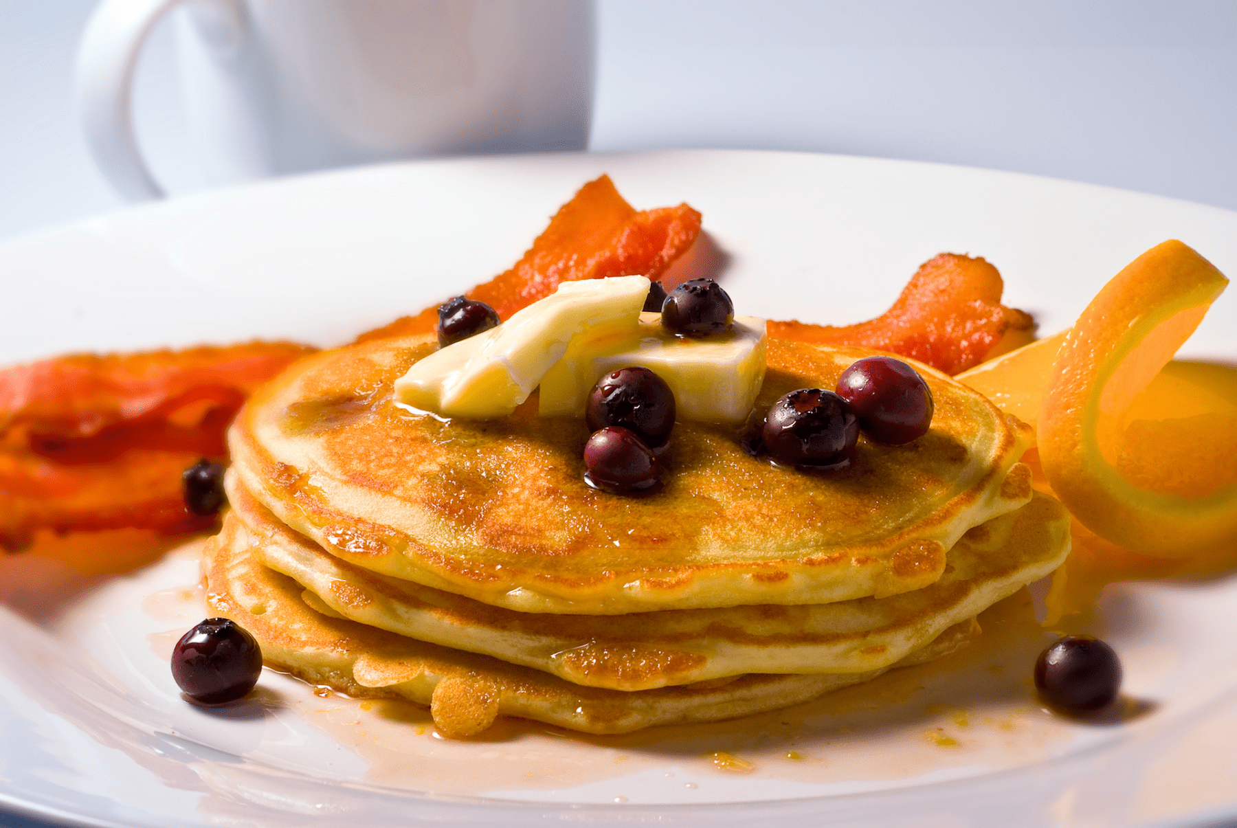 Ripe blueberries and a splash of orange zest combined with your favorite pancake or biscuit mix for a delicious start to the day.