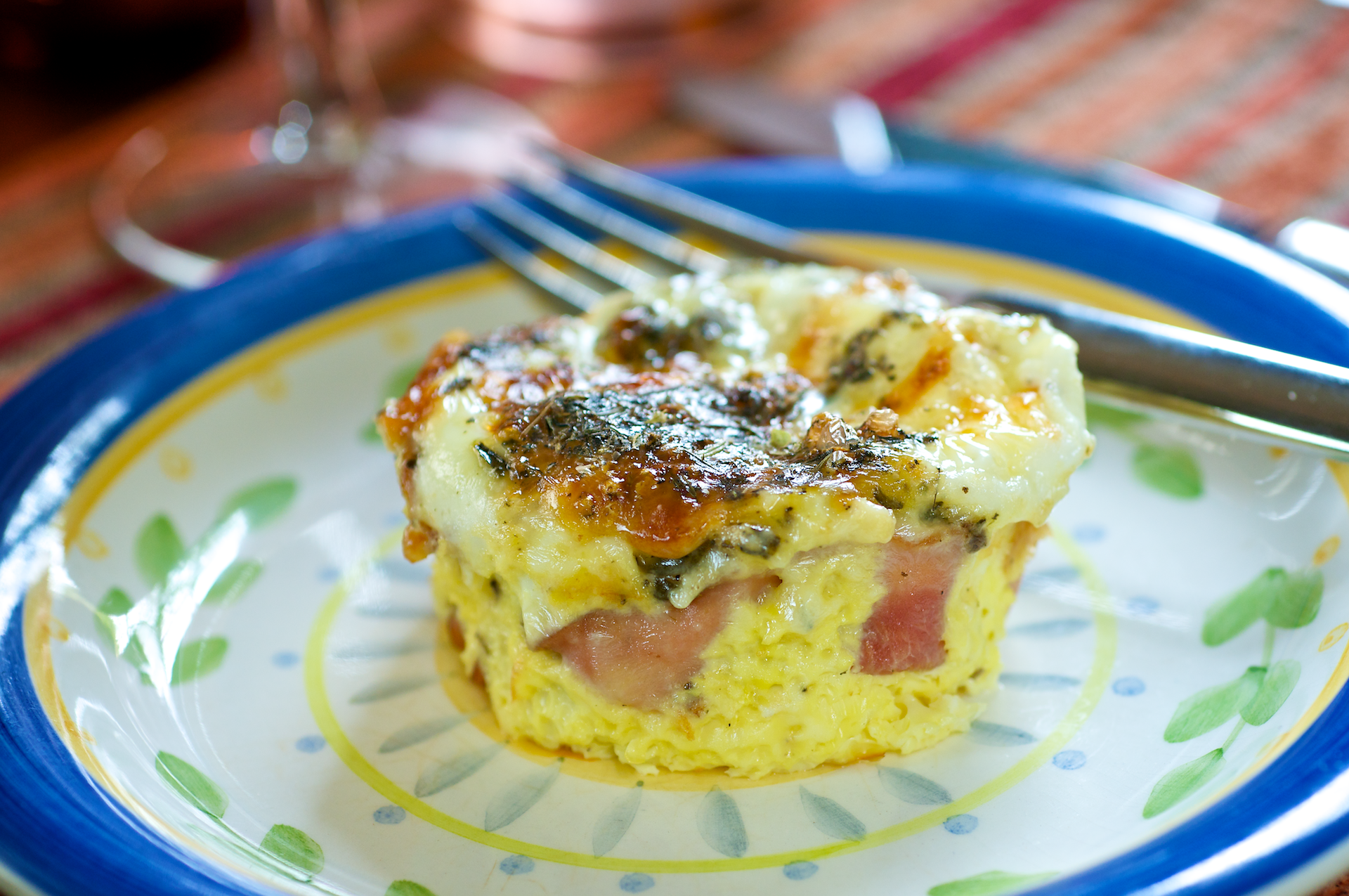 Egg, Ham, Cheese and Herb Cup