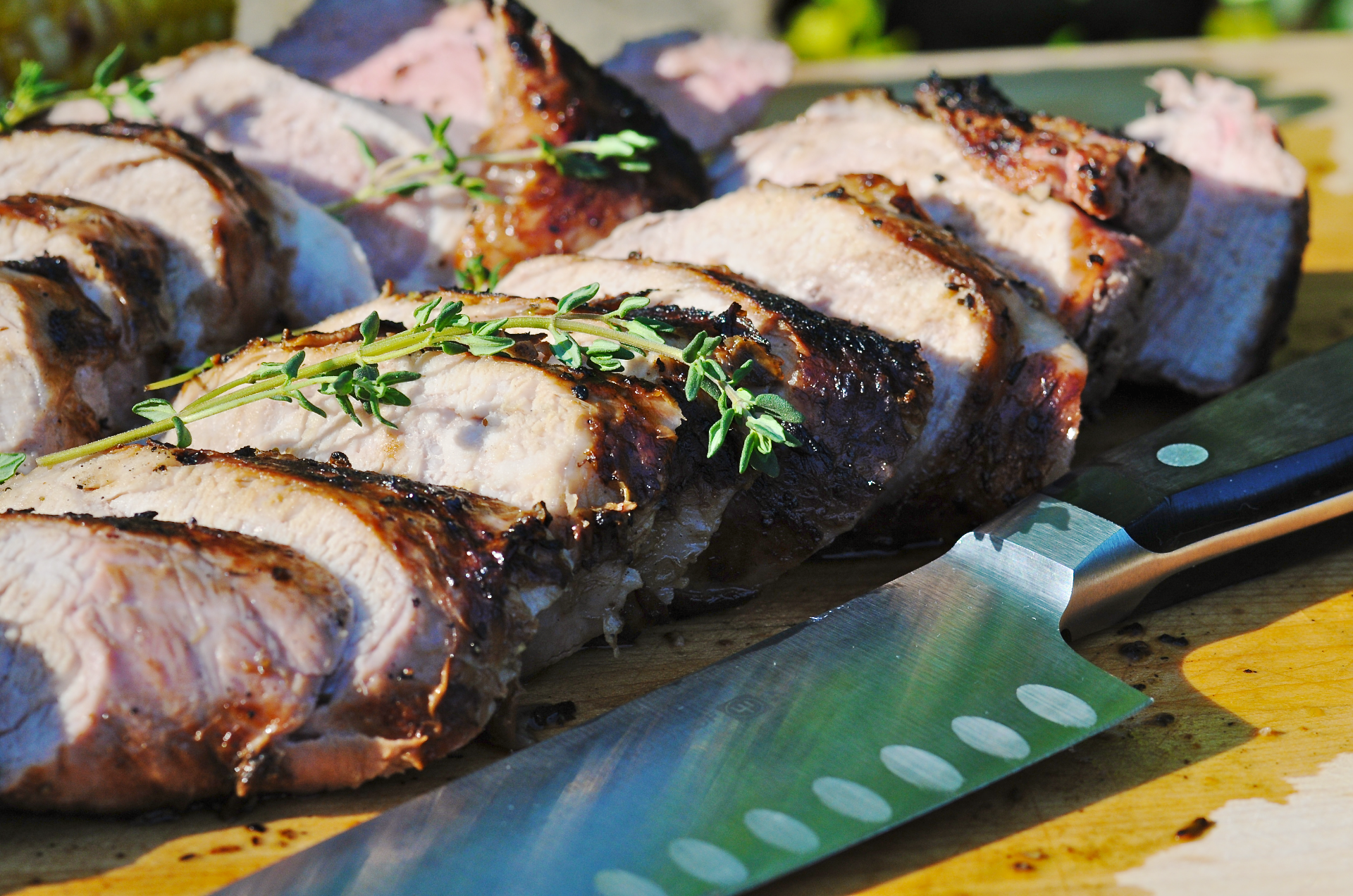 Steaks and burgers are great, but a lean pork tenderloin, grilled and seasoned just right... it’s hard to beat. Mom's going to love it.
