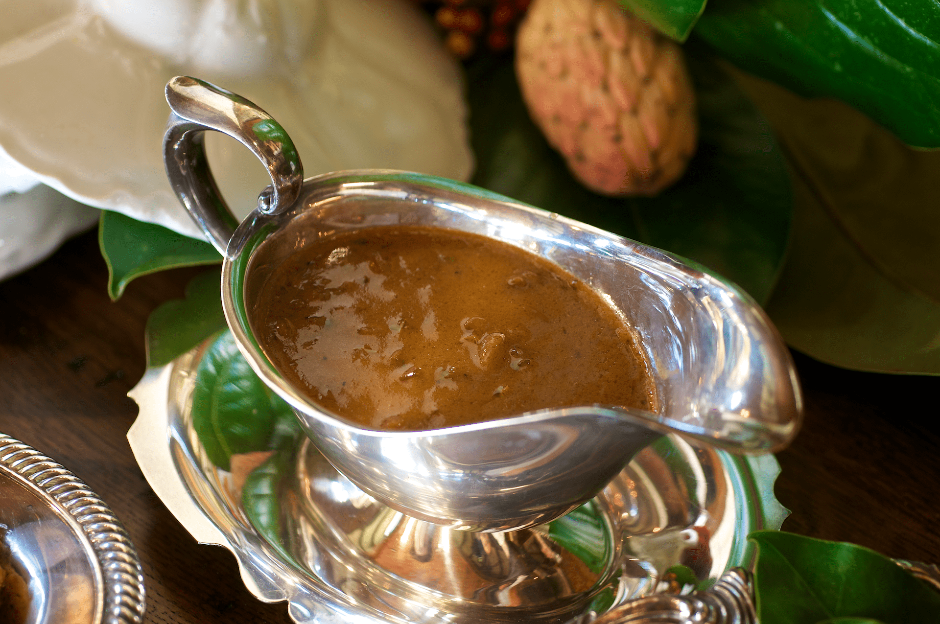 Thyme Cream Turkey Gravy