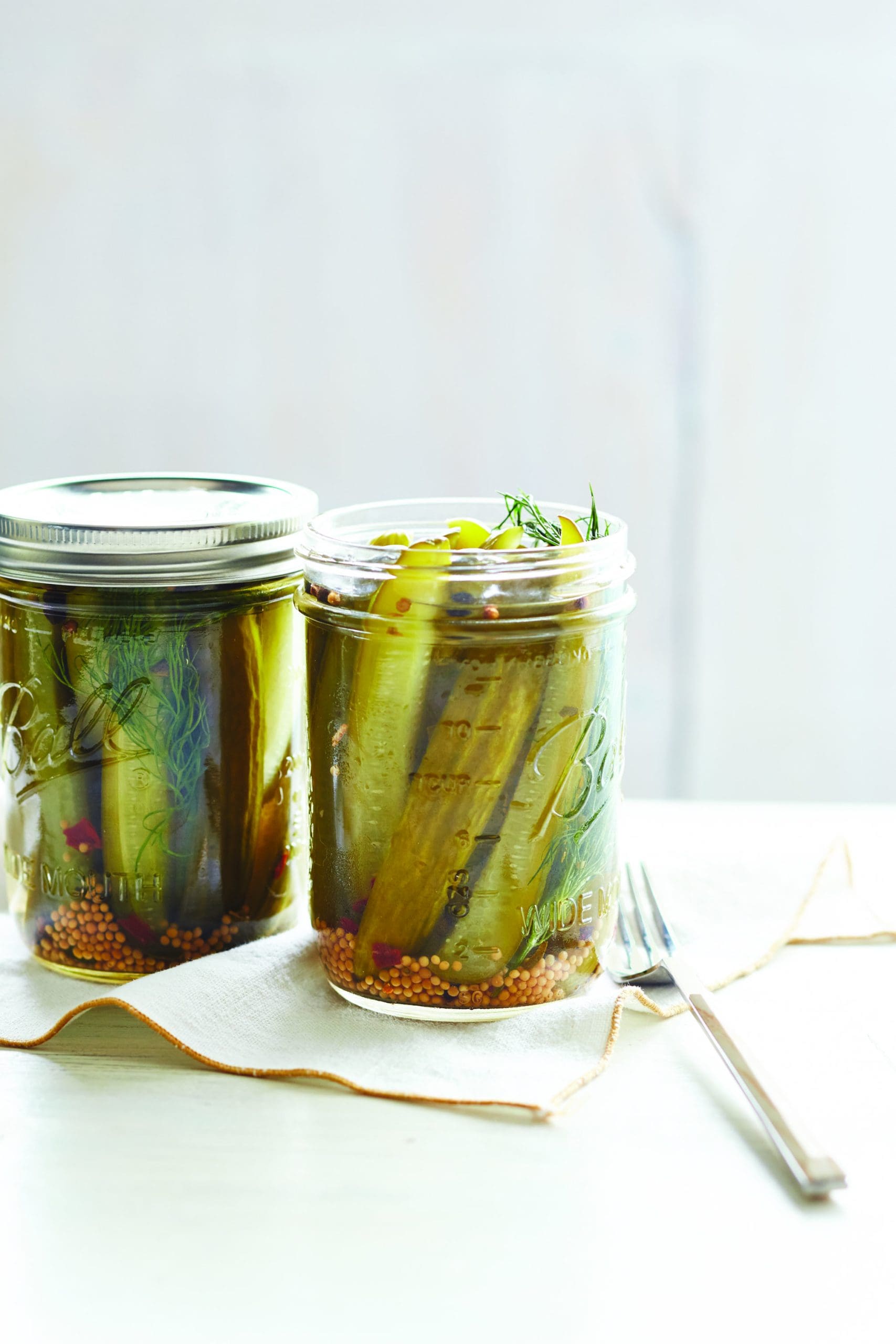 traditional dill pickles recipe from the Ball Canning Back to Basics cookbook
