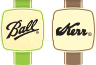 Logos for Ball and Kerr canning companies, author of Ball Canning: Back to Basics
