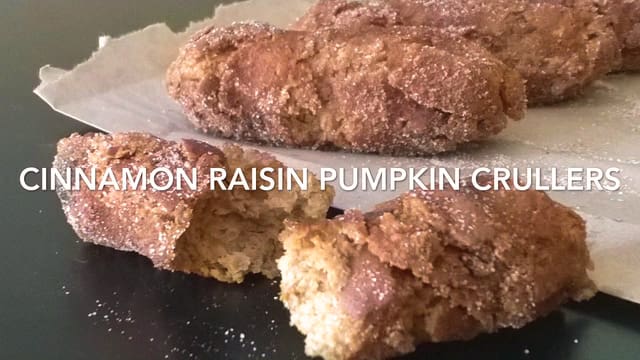 Cinnamon Raisin Pumpkin Crullers//Tracy Bush