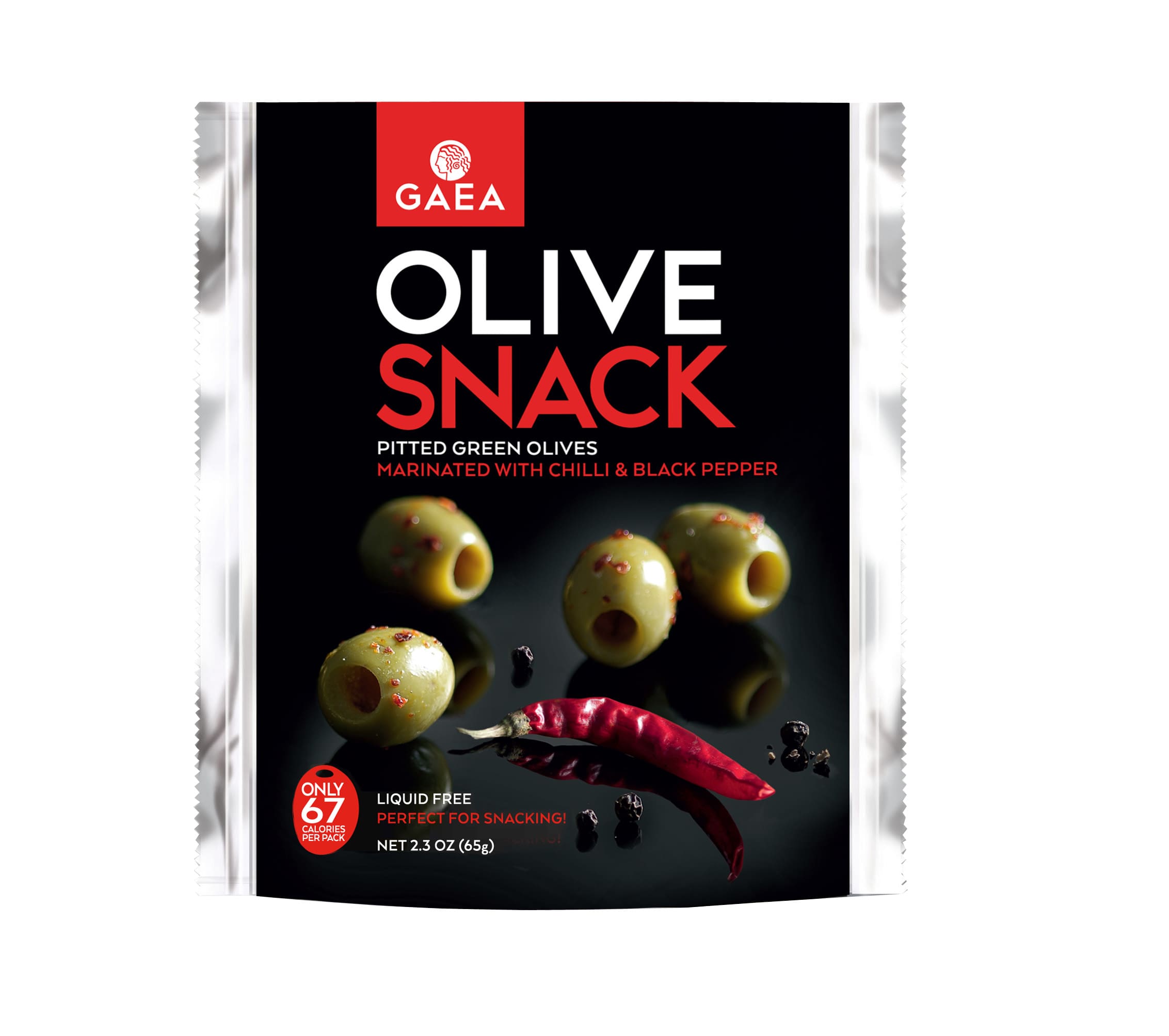 GAEA OLIVE SNACK//65g//GREEN CHILLI PEPPER