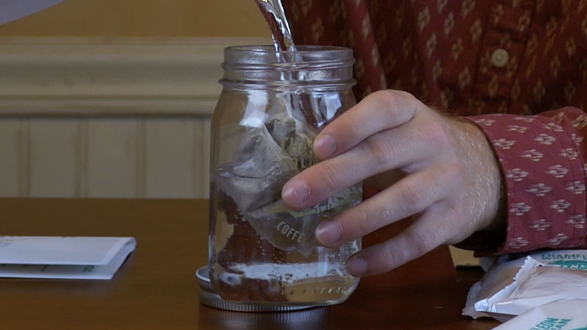 Photo of the exterior of a box of Chameleon Cold Brew Coffee, which is brewed and steeped over a 12 hour period for maximum flavor.
