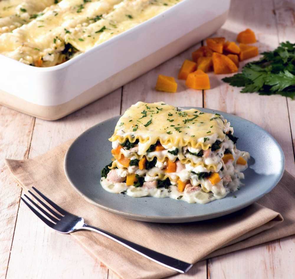 Thanksgiving Leftovers Lasagna courtesy of Pasta Fits