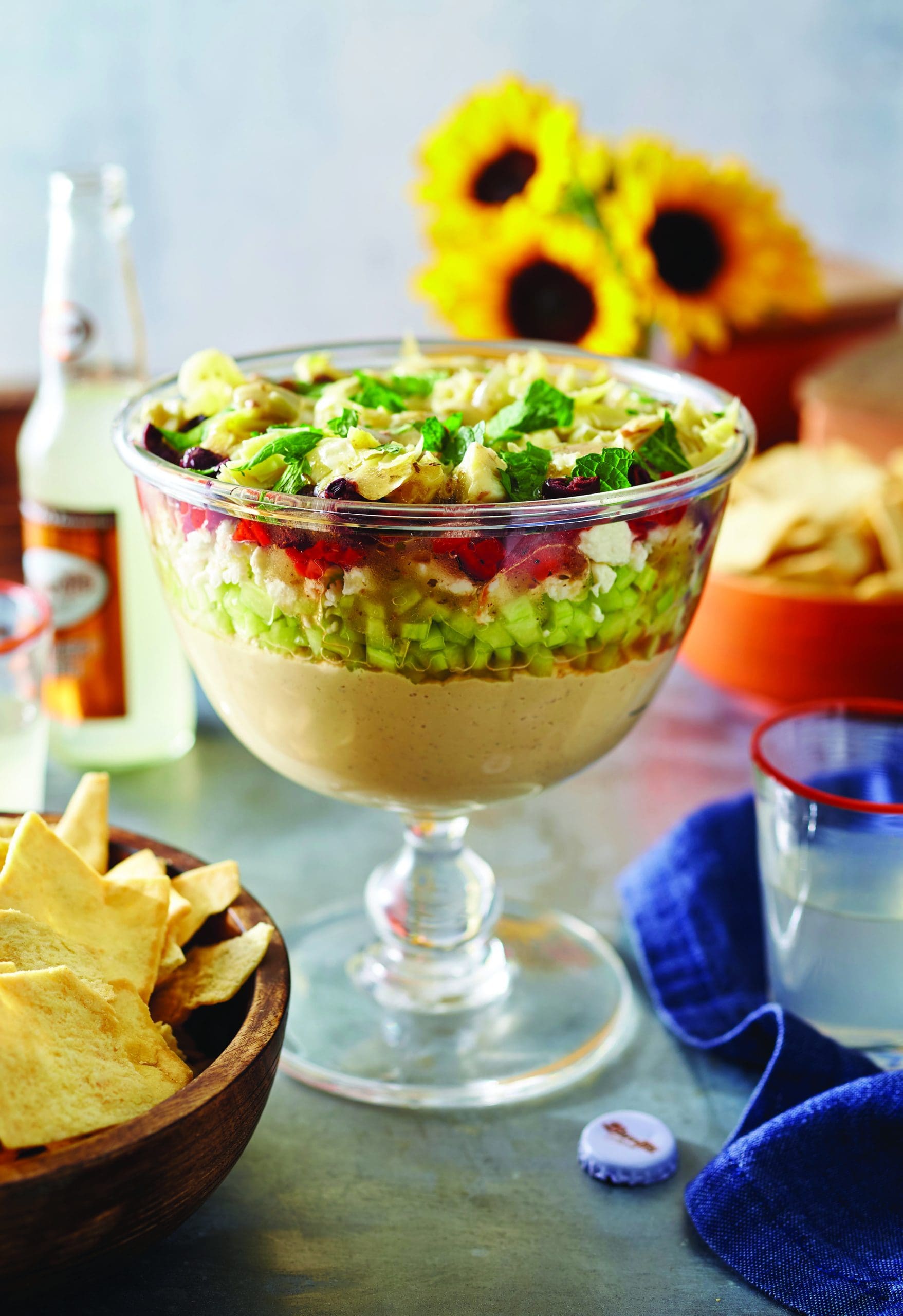 This is a great option for those who are done to death with other layered dips. Such a healthy, fresh alternative.