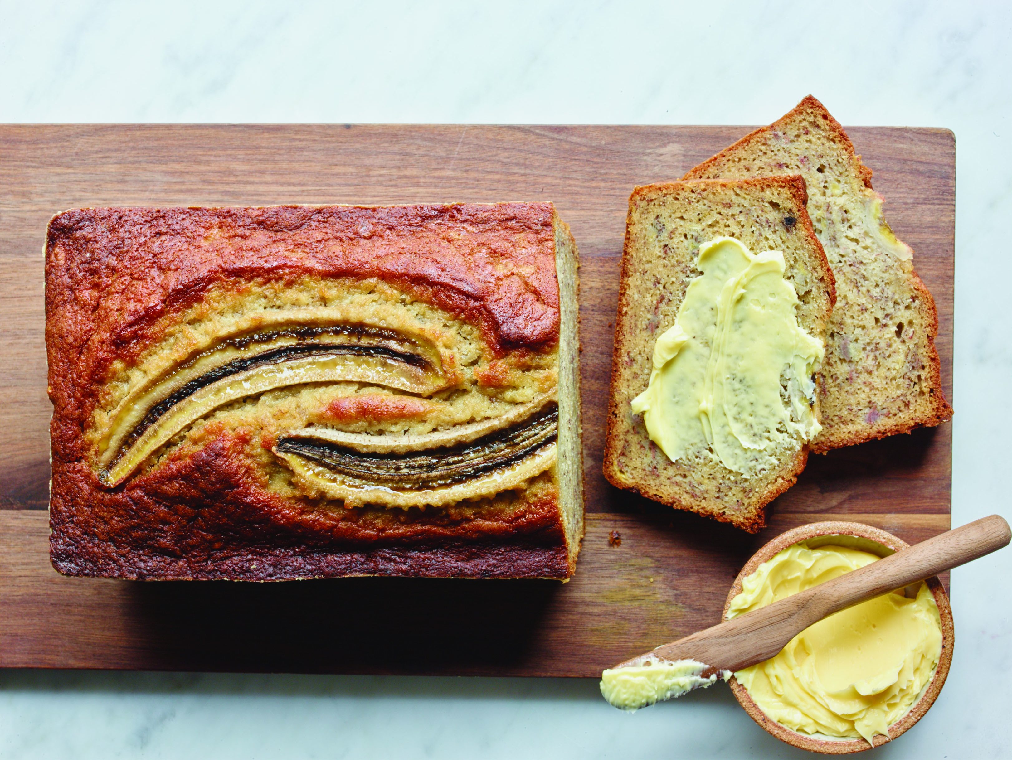 Ken Oringer and Jamie Bissonette of Little Donkey in Cambridge, Massachusetts, add miso to their addictive banana bread to give it a more robust flavor. The bread is fantastic right after it cools, but it tastes even better the following day - if it lasts that long.