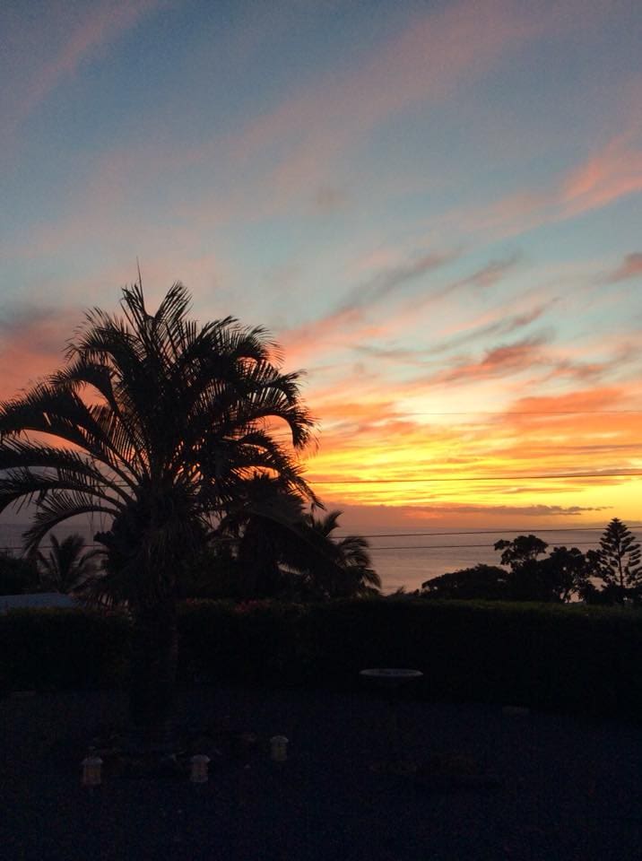 A photo taken by Tish Rockwood from her back porch in Honolulu, Hawaii.