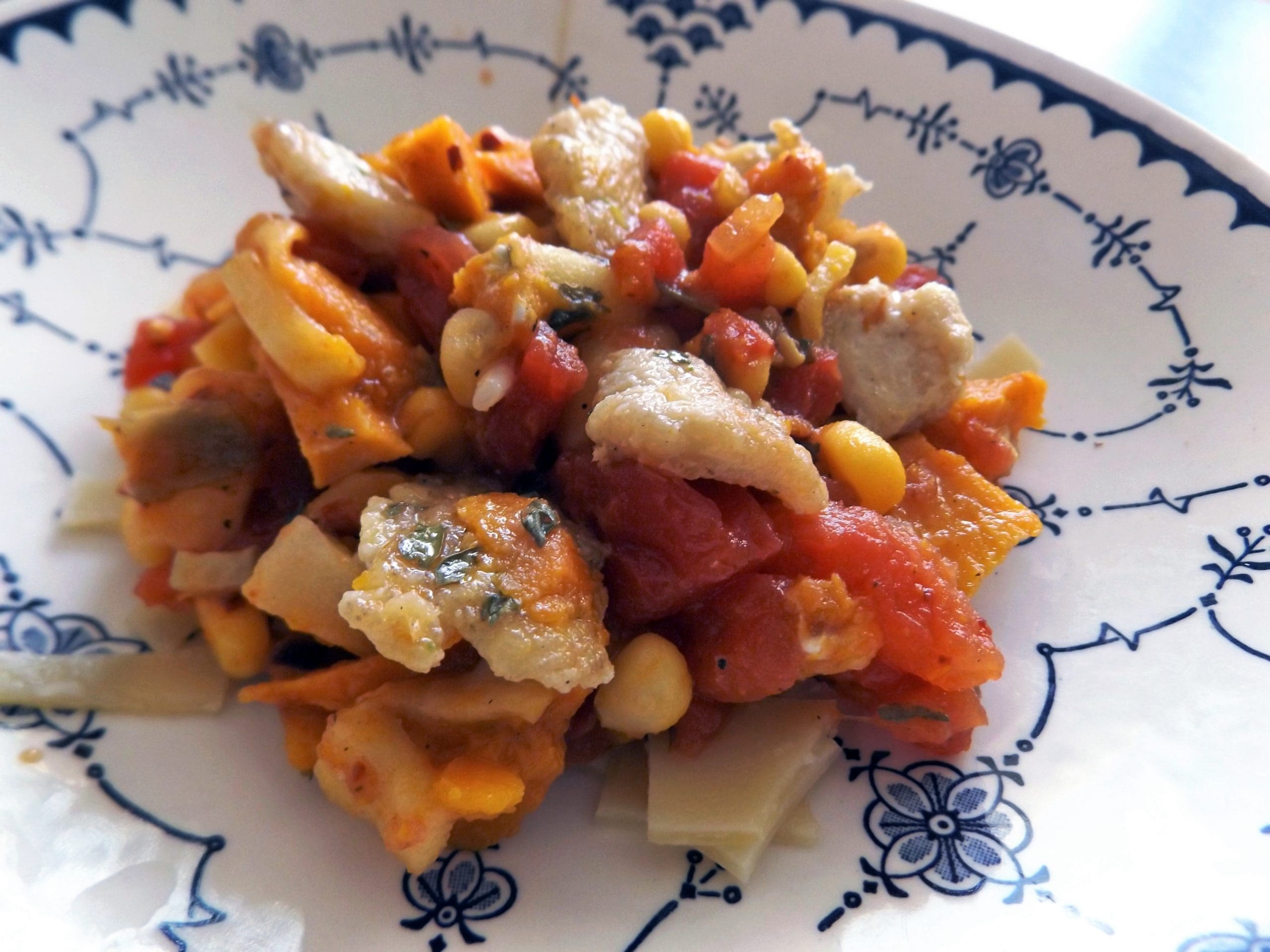 So thick you can actually eat this bowl of Savory Pork Stew and Sweet Potato goodness with a fork. White potatoes or pumpkin works easily here as well.