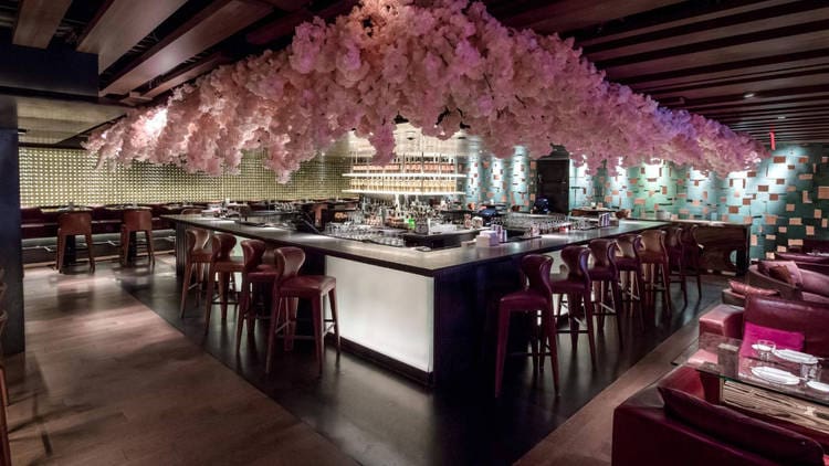 Zuma New York Cherry Blossom Installation//Zuma New York