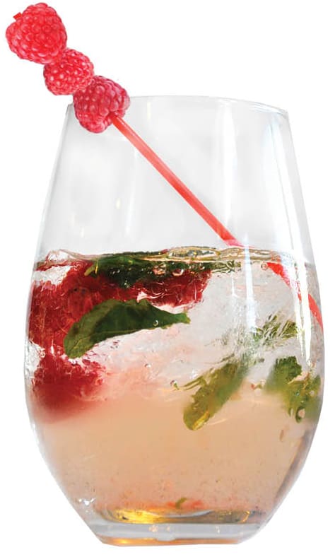 his recipe for the Little Black Dress Rosé is in a beverage round-up story, originally written for Valentine's Day, but it sounds like the perfect wedding party watch drink. We think you'll love the others in the round-up article as well.