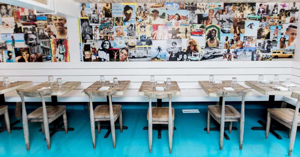 Described by Vogue as a hotel-meets-bar-meets-club-meets Instagram location and a perfect location for mingling, The Surf Lodge is simple, yet luxurious and the epitome of beach living: sun-bleached floors, hammocks and artwork by surfers and surf lovers throughout the property. Its restaurant provides an open-air setting serving up a variety of seafood fresh off the fishing boats in Montauk Harbor. Produce comes from local farms.