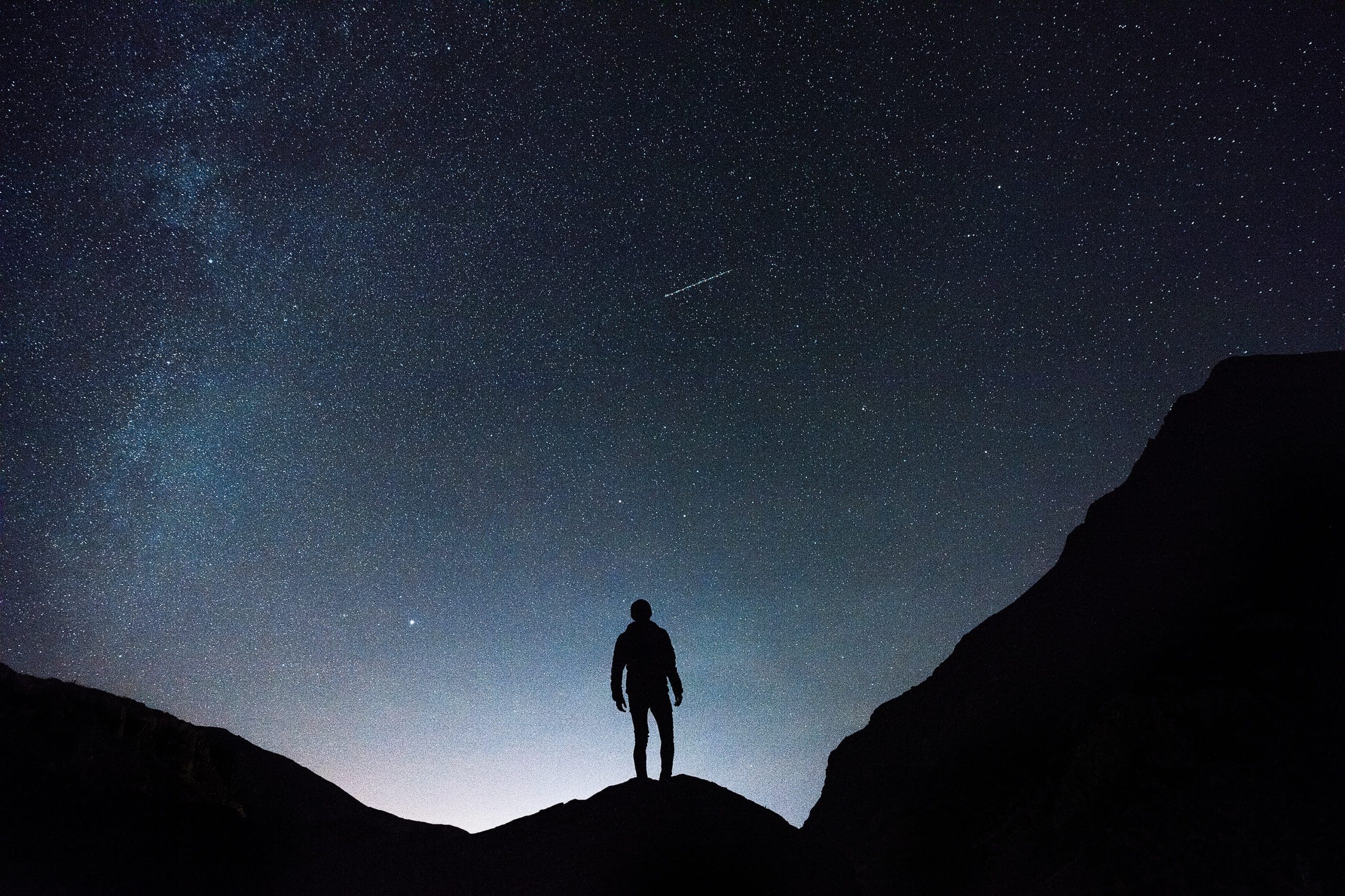 To enjoy a meteor shower: After identifying the area of the sky from which the meteors will appear, relax your eyes and look away slightly as your peripheral vision will be great at picking up the streaks.