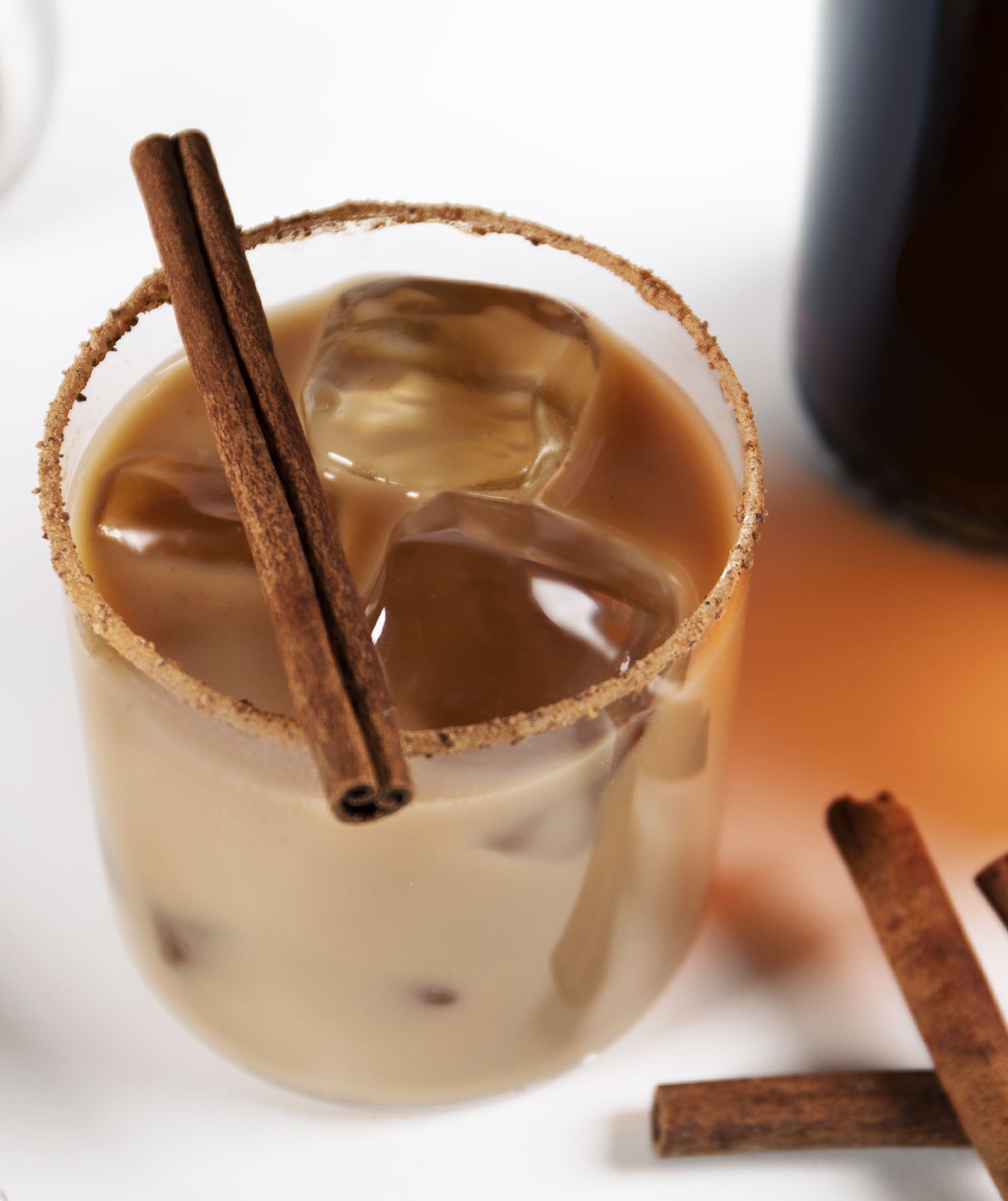 The Cara Mia is a blend of Dutch-caramel vodka, double-espresso vodka, cream and real espresso.